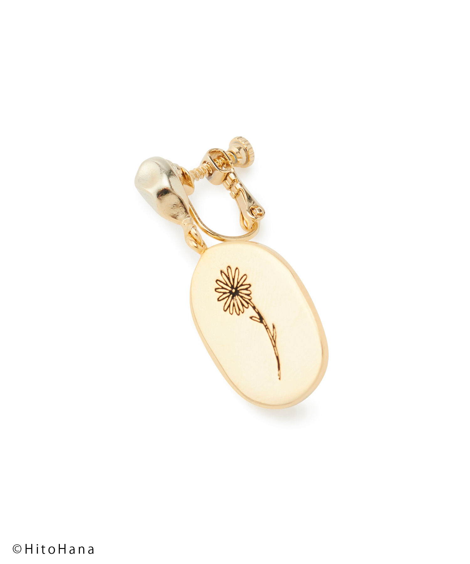 ROPE PICNIC PASSAGE「【HitoHana&times;ROPE' PICNIC】フラワープレートイヤリング」|イヤリング|