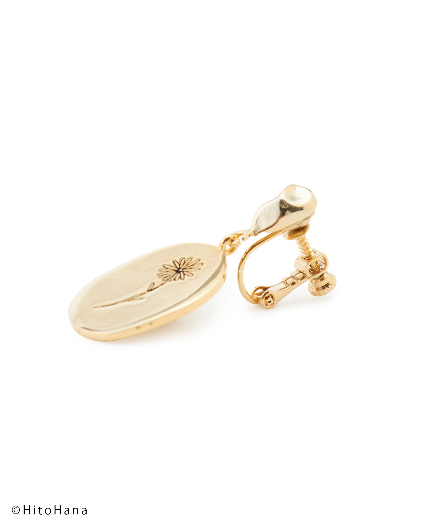 ROPE PICNIC PASSAGE「【HitoHana&times;ROPE' PICNIC】フラワープレートイヤリング」|イヤリング|