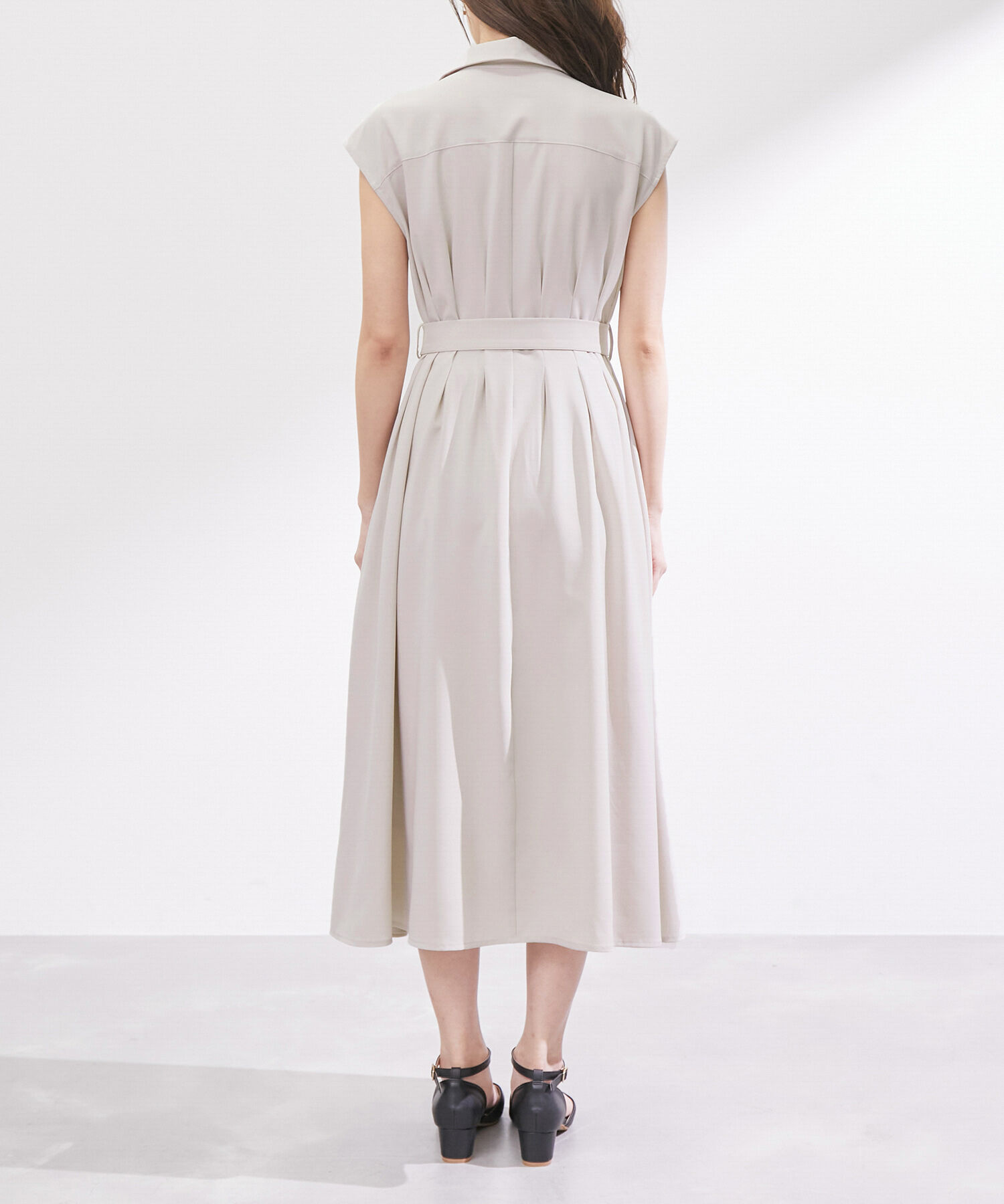 Rope&rsquo;Picnic「【3サイズ展開】シャツコンシャスフレンチスリーブワンピース」|その他|