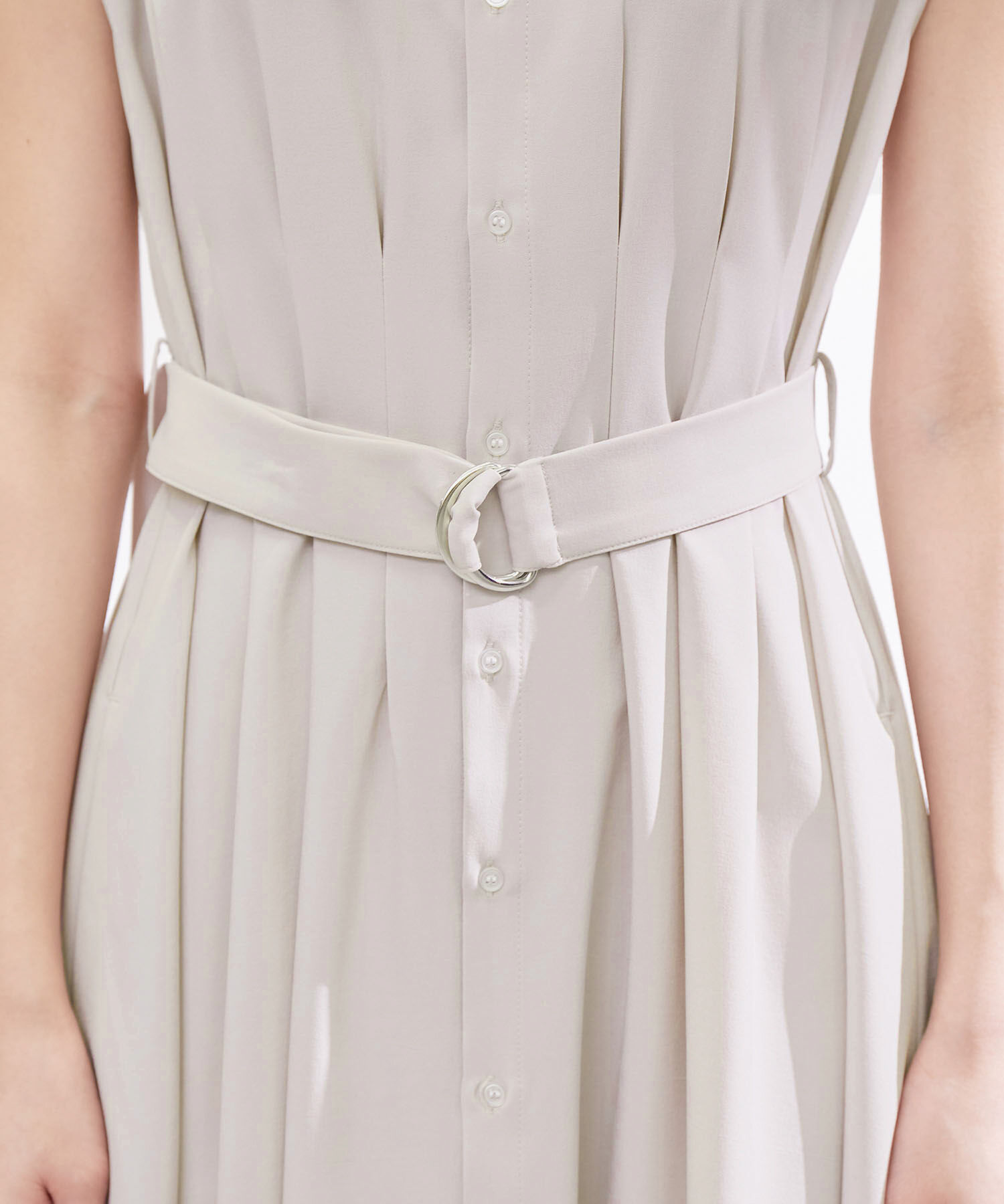 Rope&rsquo;Picnic「【3サイズ展開】シャツコンシャスフレンチスリーブワンピース」|その他|