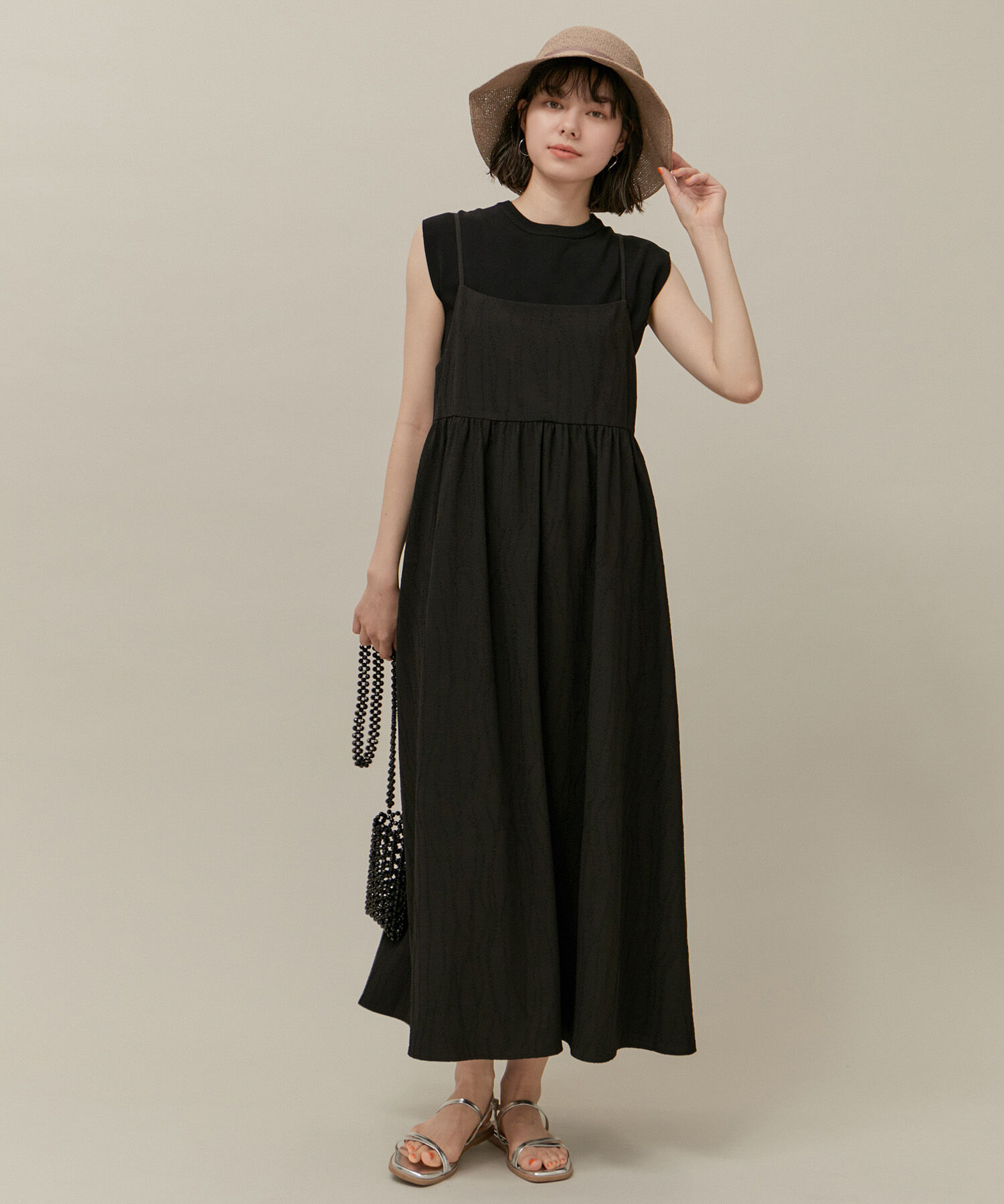 ROPE' PICNIC R「バッグオープンキャミワンピース/リンクコーデ」|ワンピース|