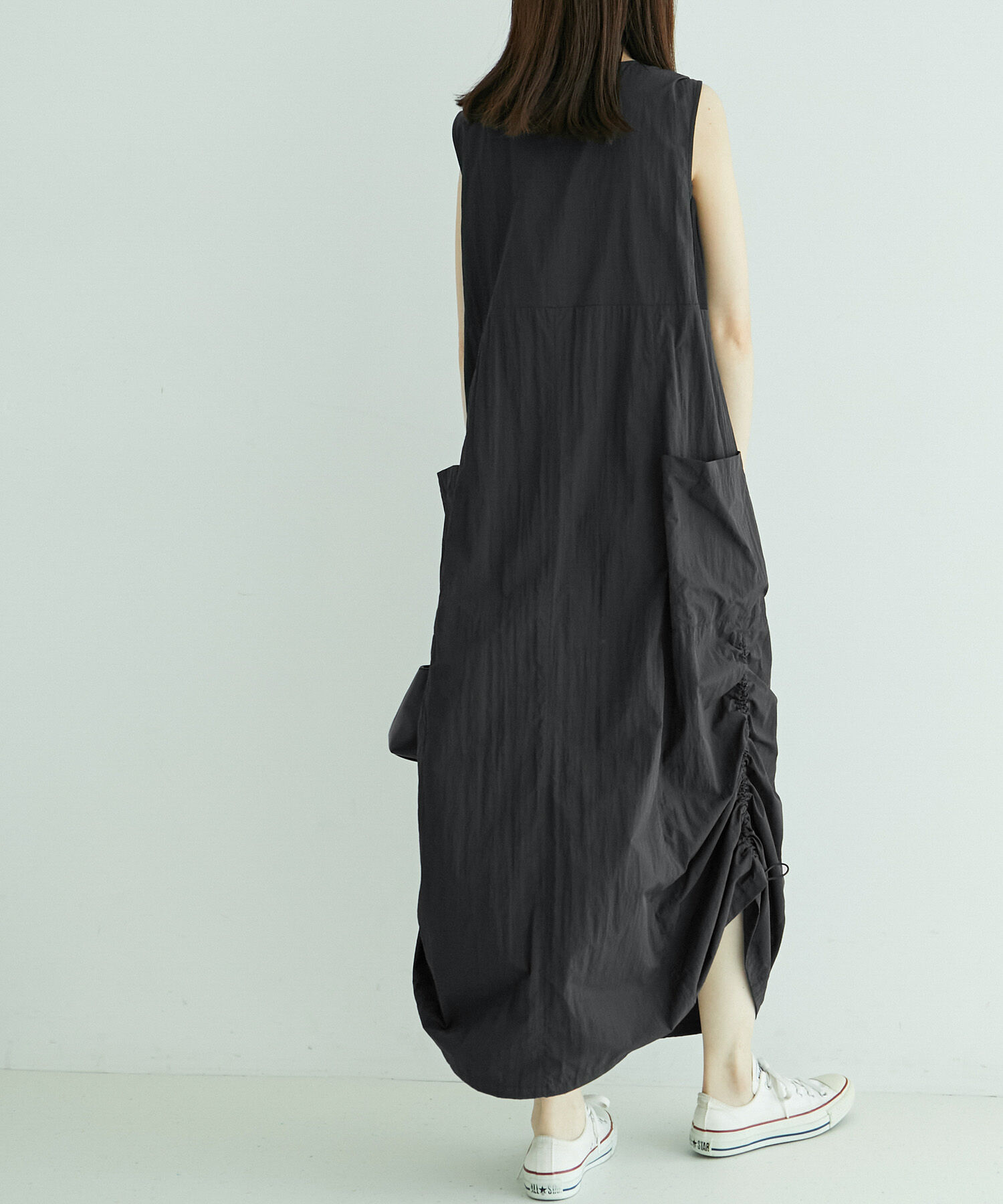 ROPE' PICNIC R「フロントジップサイドリブワンピース/撥水加工・リンクコーデ」|ワンピース|