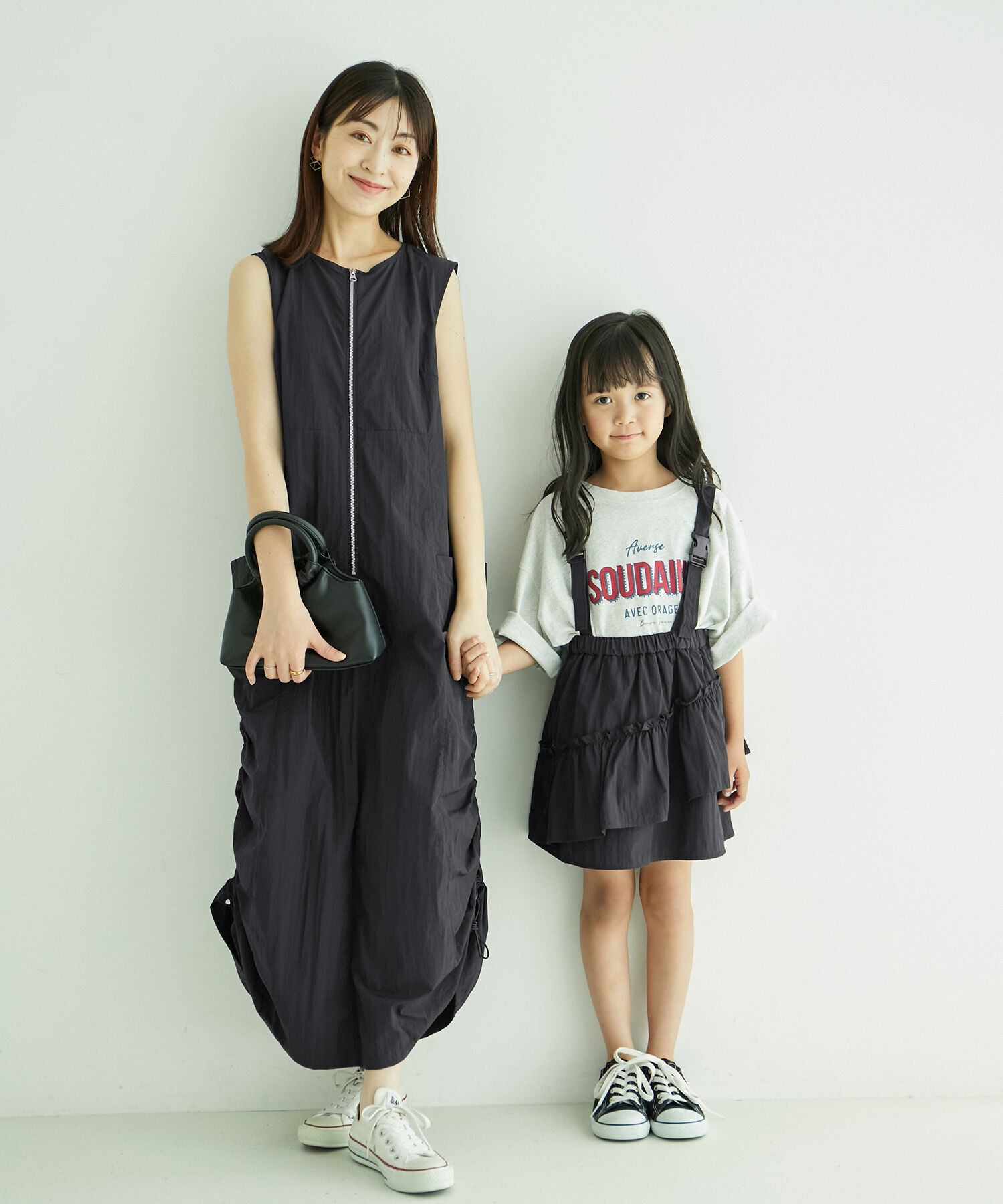 ROPE' PICNIC R「フロントジップサイドリブワンピース/撥水加工・リンクコーデ」|ワンピース|