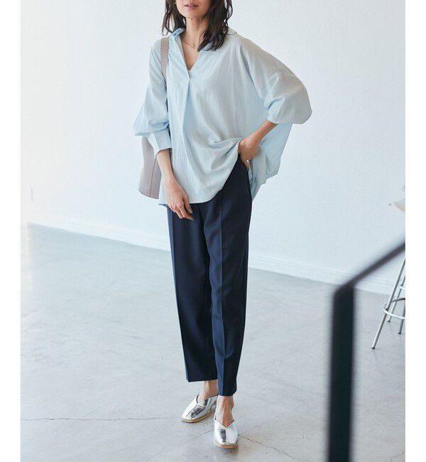 ROPE PICNIC PASSAGE「スクエアトゥセンターシーム甲深バブーシュ」|パンプス|