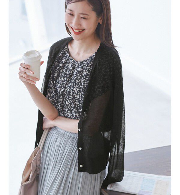 Rope&rsquo;Picnic「LEVITAシアーニットカーディガン」|カーディガン|