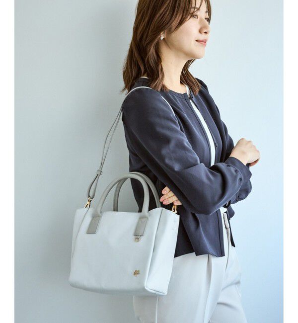 ROPE PICNIC PASSAGE「異素材コンビミドルトートバッグ/軽量・2WAY」|トートバッグ|