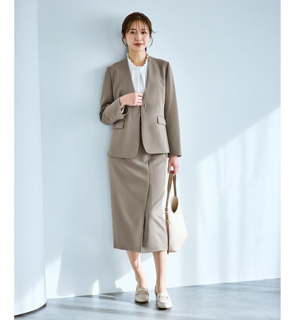 Rope&rsquo;Picnic「【WEB限定】360&deg;ウルトラストレッチ タイトスカート/UVカット・花粉ガード・セットアップ対応」|スカート|