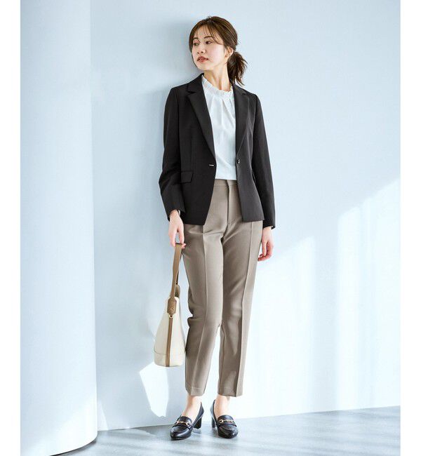 Rope&rsquo;Picnic「360&deg;ウルトラストレッチ テーラードジャケット/ UVカット・花粉ガード・セットアップ対応」|テーラードジャケット|