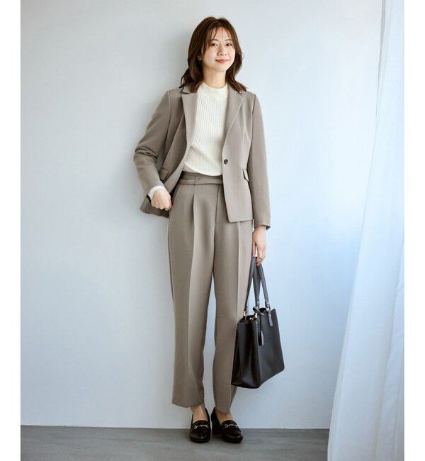 Rope&rsquo;Picnic「360&deg;ウルトラストレッチ テーラードジャケット/ UVカット・花粉ガード・セットアップ対応」|テーラードジャケット|