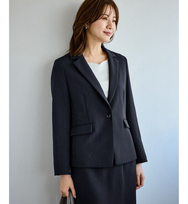 Rope&rsquo;Picnic「360&deg;ウルトラストレッチ テーラードジャケット/ UVカット・花粉ガード・セットアップ対応」|テーラードジャケット|