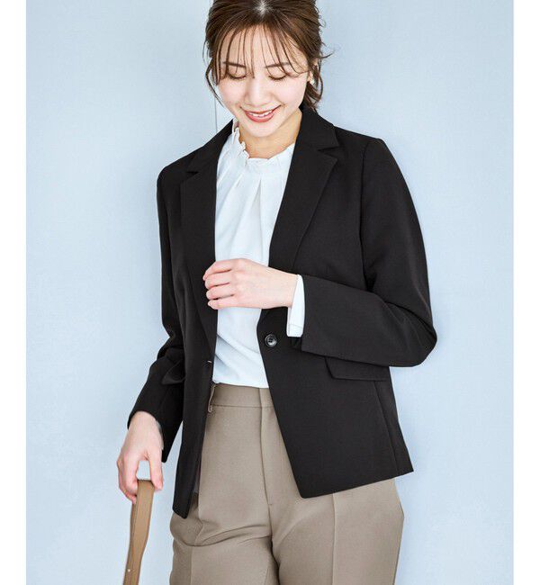 Rope&rsquo;Picnic「360&deg;ウルトラストレッチ テーラードジャケット/ UVカット・花粉ガード・セットアップ対応」|テーラードジャケット|