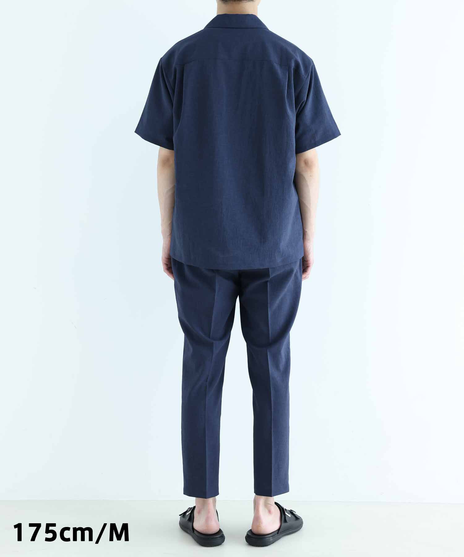 ADAM ET ROPE'「オープンカラーシャツ＆イージーパンツ セットアップ/イージーケア/吸水速乾」|スーツ|