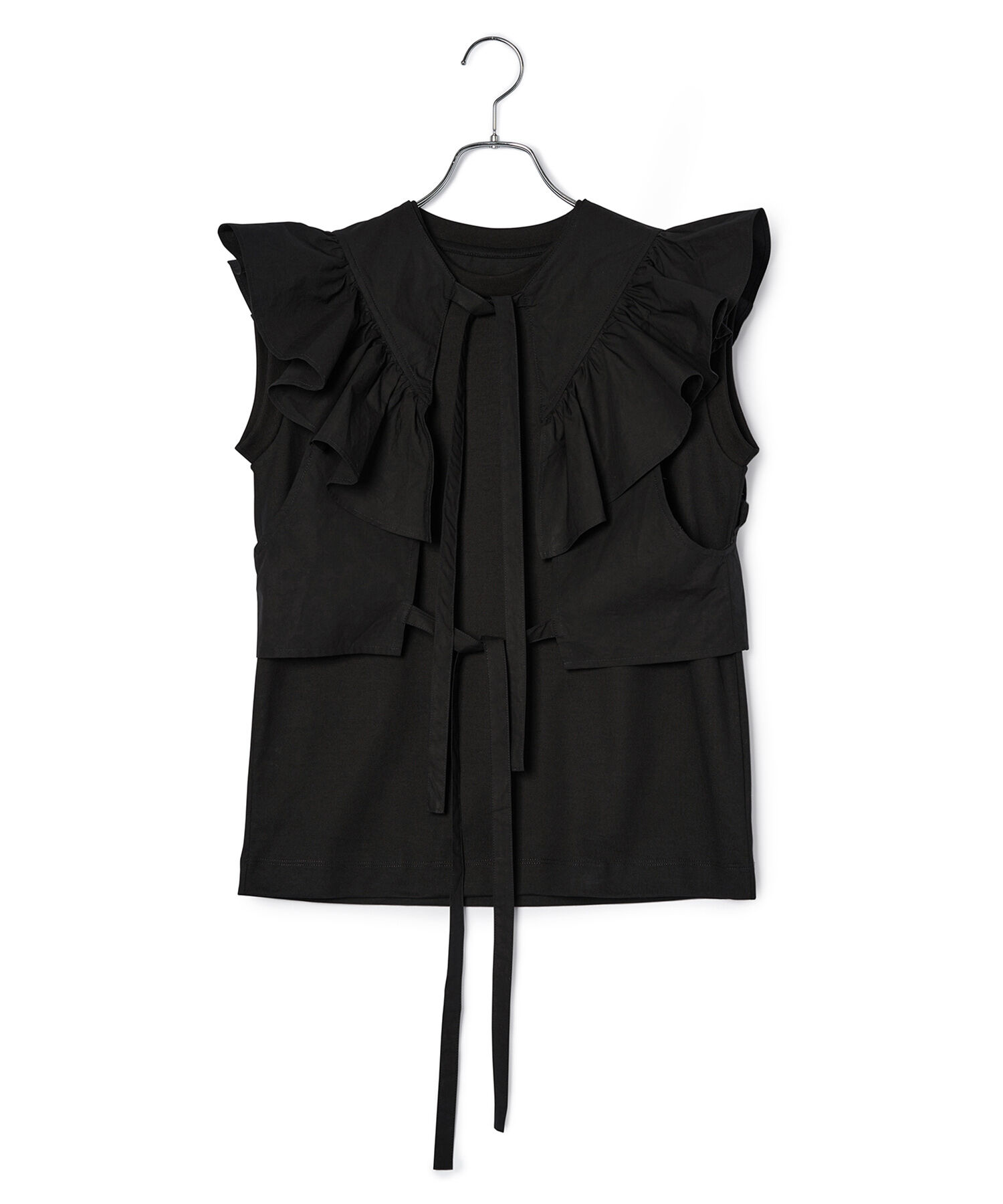 ADAM ET ROPE'「【逸品】フリルセットTシャツ」|Tシャツ・カットソー|