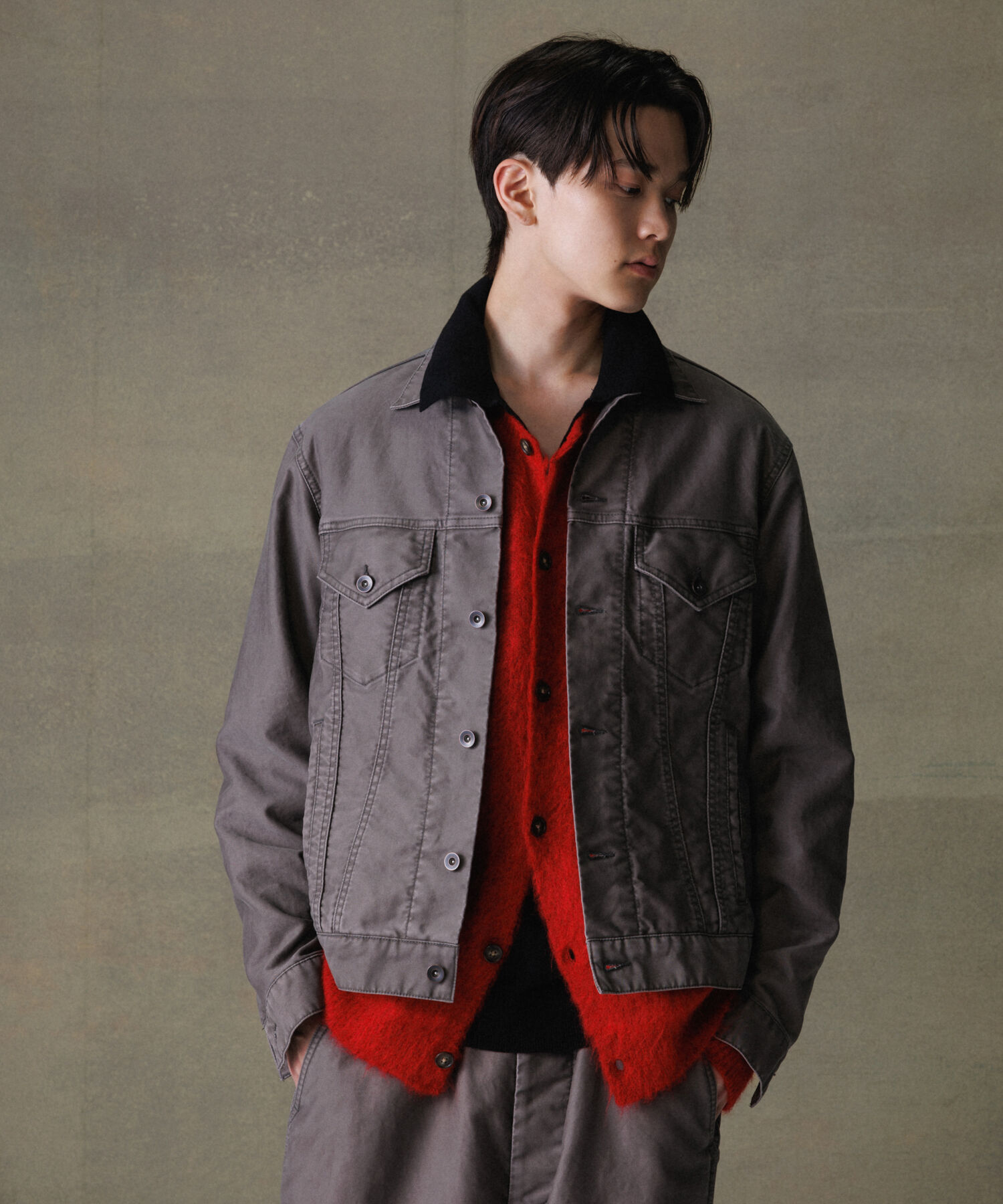 ADAM ET ROPE'「モールスキン トラッカージャケット / セットアップ対応 / ユニセックス」|その他|オリーブ(37)