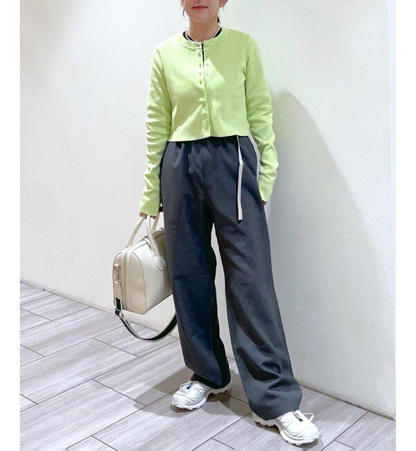 ADAM ET ROPE'「【サステナブル】クールタッチロングスリーブカーディガン」|カーディガン|