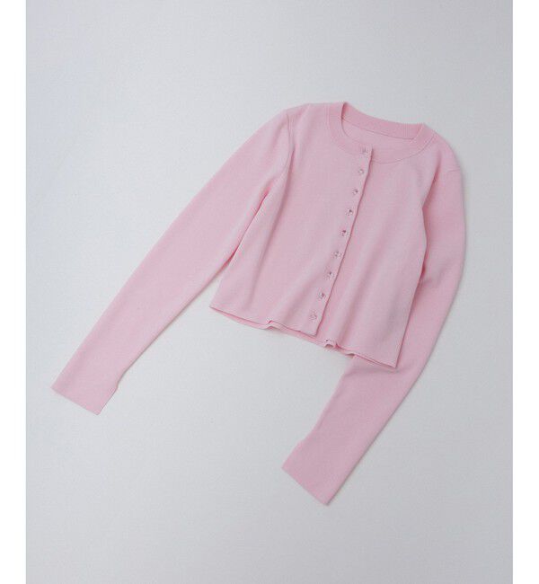 ADAM ET ROPE'「【サステナブル】クールタッチロングスリーブカーディガン」|カーディガン|