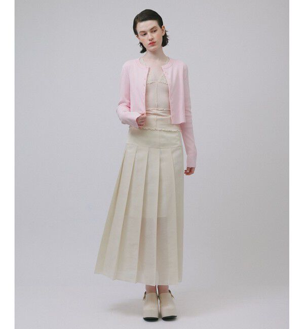 ADAM ET ROPE'「【サステナブル】クールタッチロングスリーブカーディガン」|カーディガン|