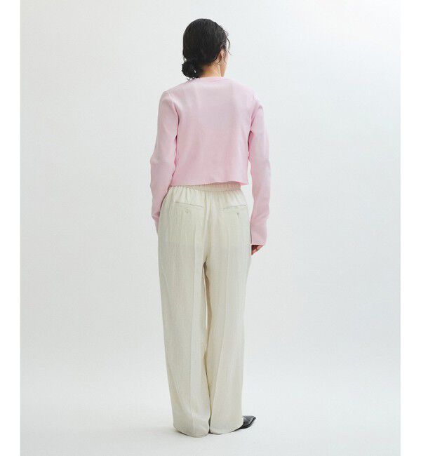 ADAM ET ROPE'「【サステナブル】クールタッチロングスリーブカーディガン」|カーディガン|