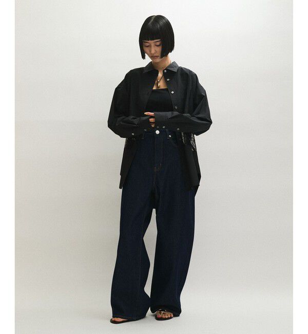 ADAM ET ROPE'「ウエストレースシャツ」|シャツ・ブラウス|