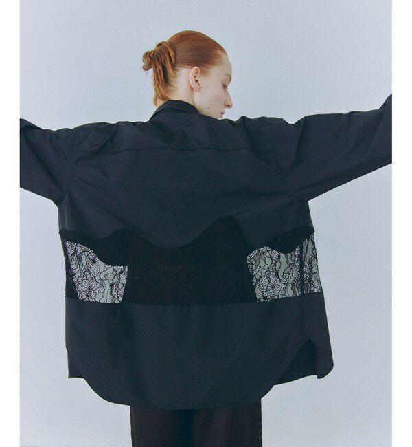 ADAM ET ROPE'「ウエストレースシャツ」|シャツ・ブラウス|