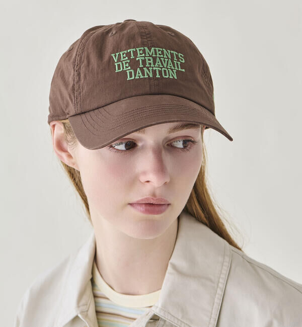 DANTON「DANTON | ダンプ 6Pロゴキャップ UNISEX」|キャップ・キャスケット|DKBROWN