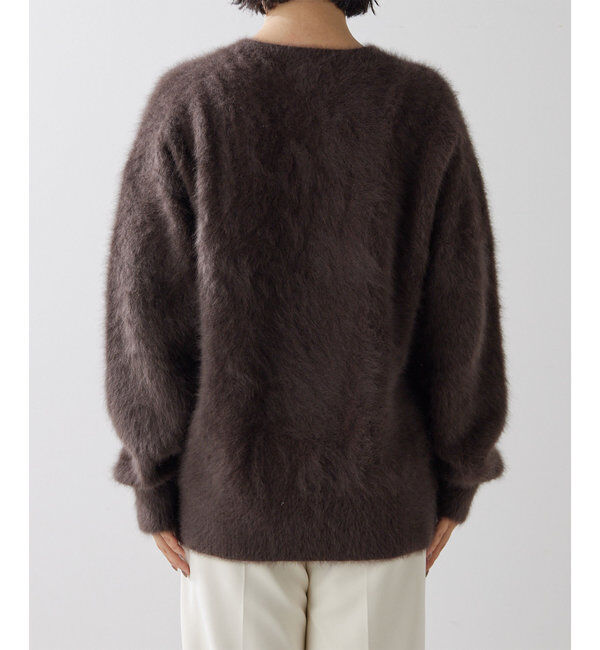  「カシミヤ混クルーネックファーニット」|ニット・セーター|