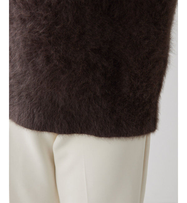  「カシミヤ混クルーネックファーニット」|ニット・セーター|