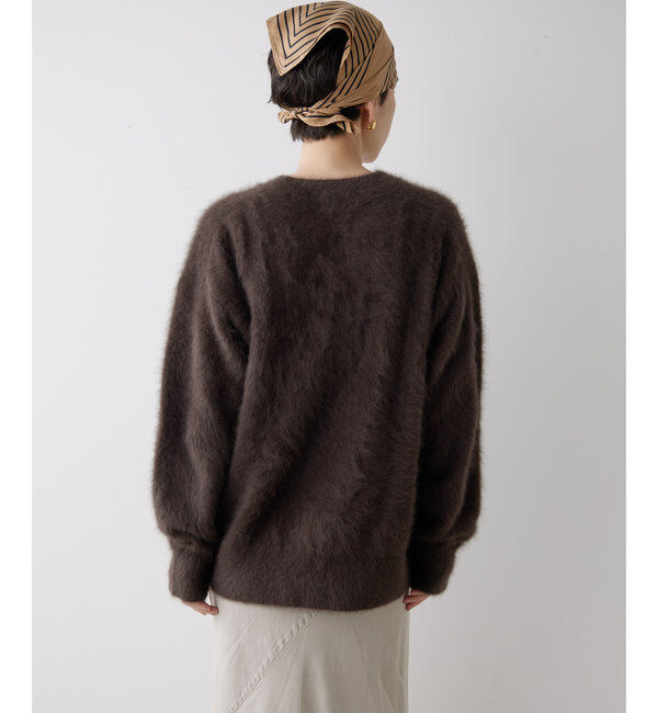  「カシミヤ混クルーネックファーニット」|ニット・セーター|