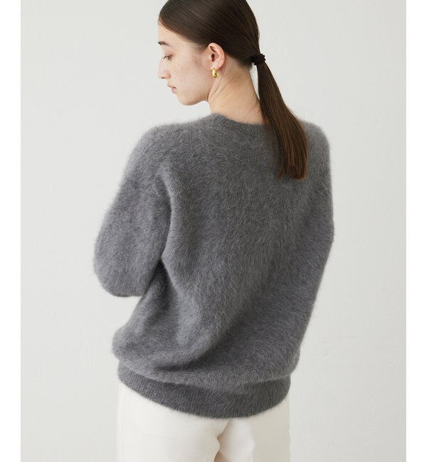 「カシミヤ混クルーネックファーニット」|ニット・セーター|