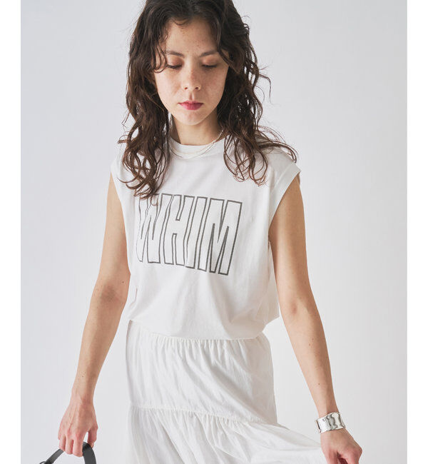  「ノースリーブロゴTシャツ」|Tシャツ・カットソー|