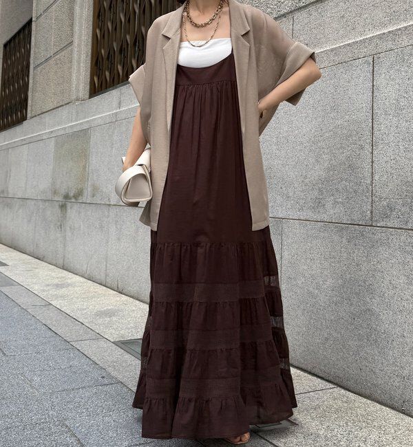  「【新色追加】メッシュ半袖ジャケット」|テーラードジャケット|