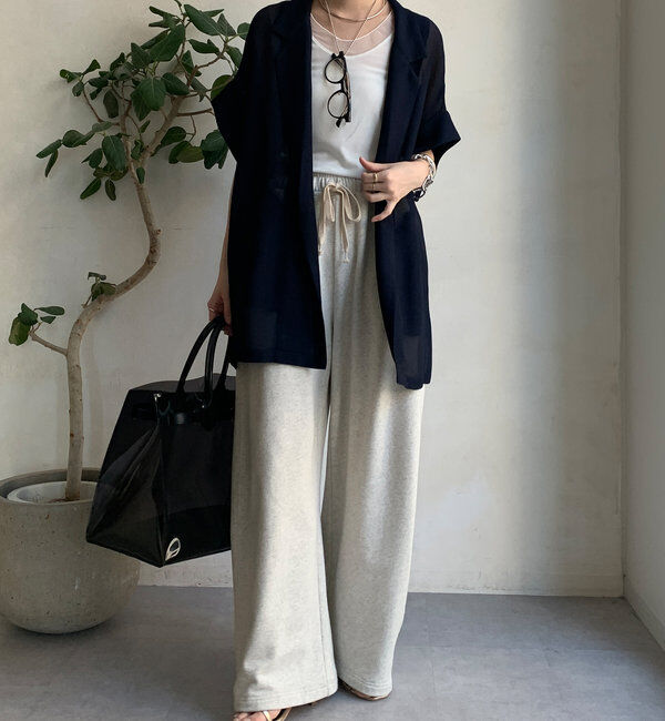  「【新色追加】メッシュ半袖ジャケット」|テーラードジャケット|