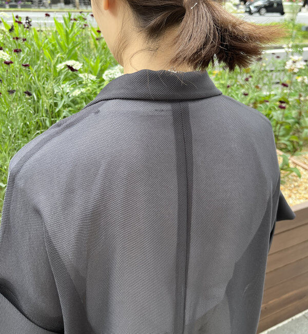  「【新色追加】メッシュ半袖ジャケット」|テーラードジャケット|