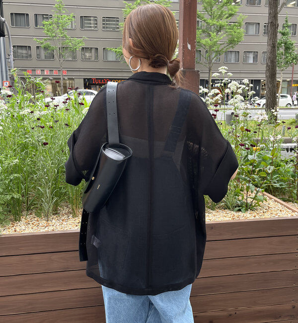  「【新色追加】メッシュ半袖ジャケット」|テーラードジャケット|