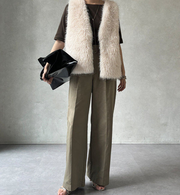  「フェイクカシミヤファーベスト」|ベスト・ジレ|