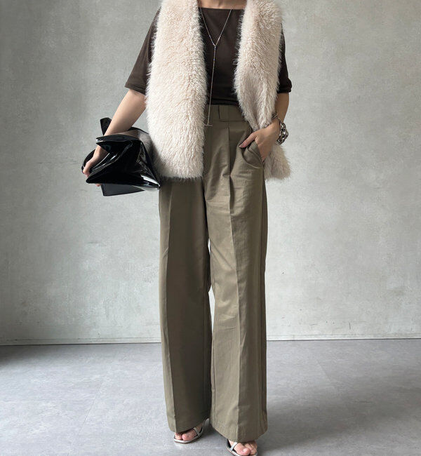  「フェイクカシミヤファーベスト」|ベスト・ジレ|