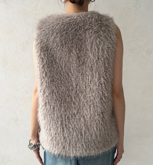  「フェイクカシミヤファーベスト」|ベスト・ジレ|