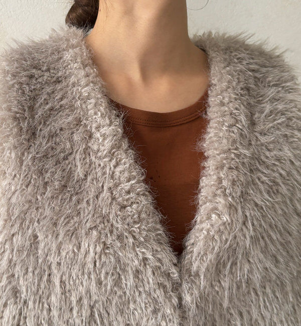  「フェイクカシミヤファーベスト」|ベスト・ジレ|