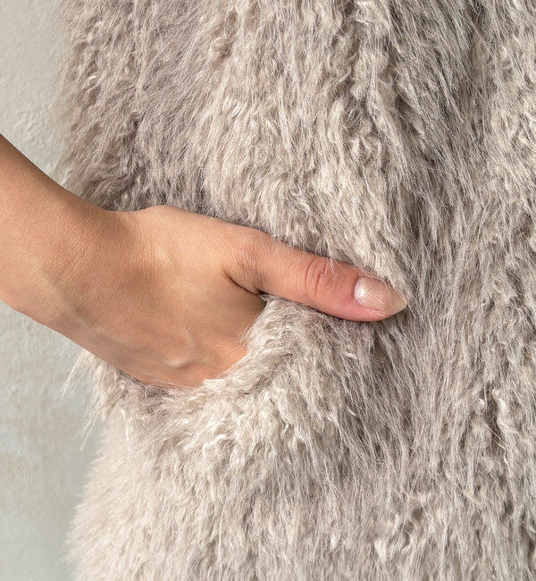  「フェイクカシミヤファーベスト」|ベスト・ジレ|