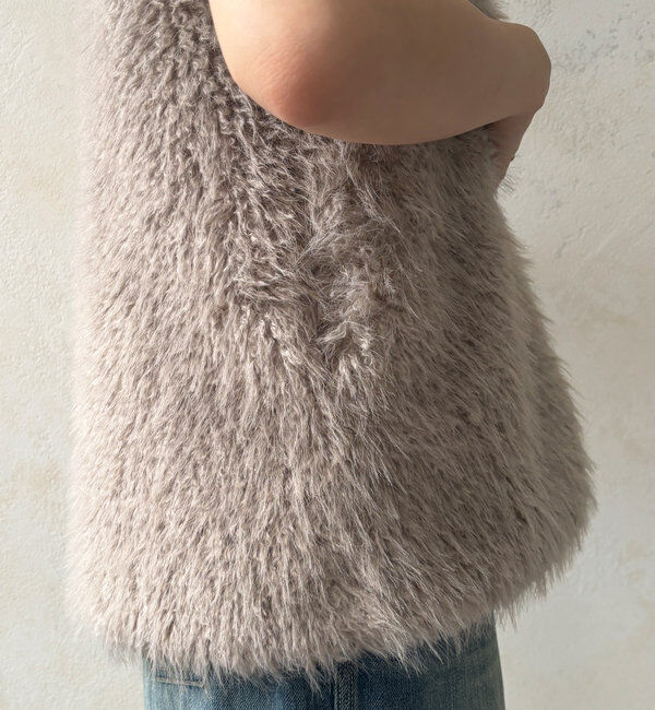  「フェイクカシミヤファーベスト」|ベスト・ジレ|