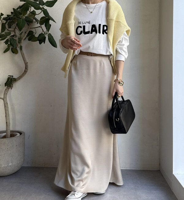  「【WEB限定】CLAIRハンドロゴロンTEE」|Tシャツ・カットソー|