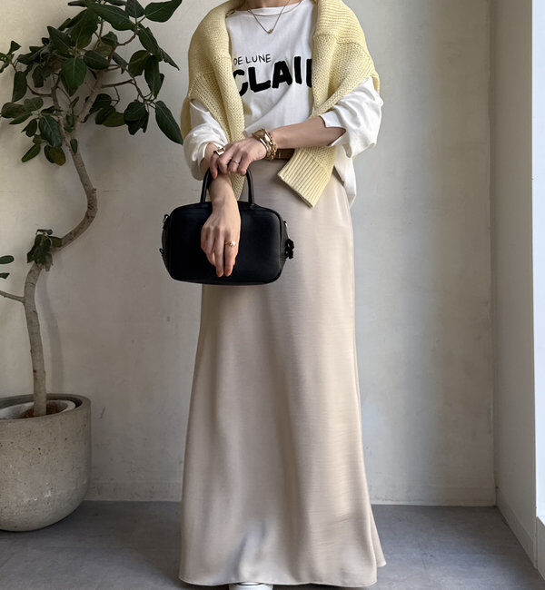  「【WEB限定】CLAIRハンドロゴロンTEE」|Tシャツ・カットソー|