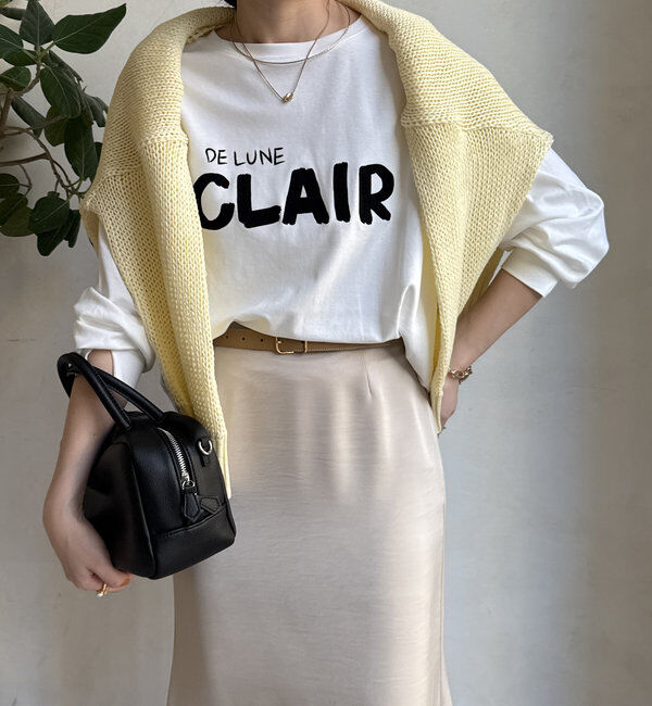  「【WEB限定】CLAIRハンドロゴロンTEE」|Tシャツ・カットソー|