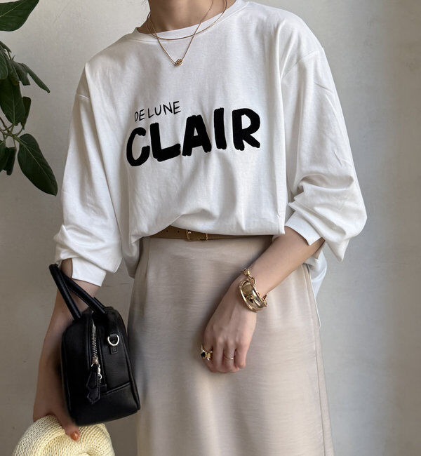  「【WEB限定】CLAIRハンドロゴロンTEE」|Tシャツ・カットソー|