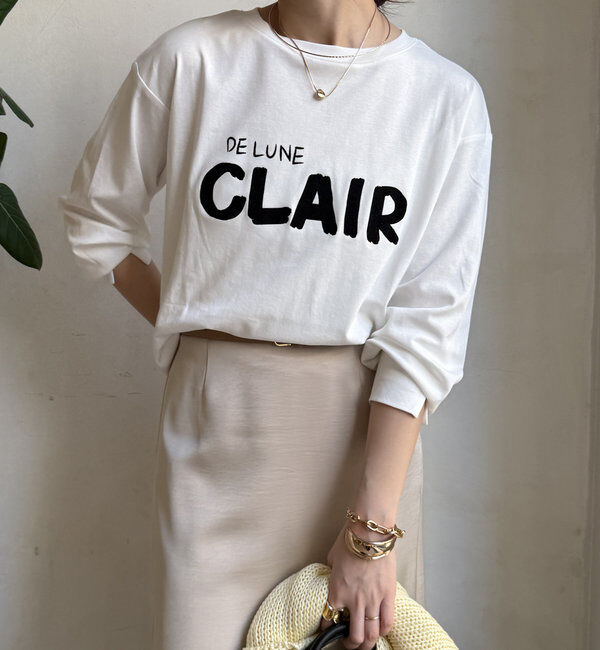  「【WEB限定】CLAIRハンドロゴロンTEE」|Tシャツ・カットソー|