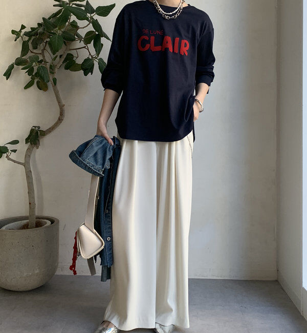  「【WEB限定】CLAIRハンドロゴロンTEE」|Tシャツ・カットソー|
