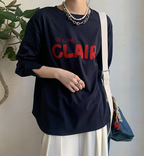  「【WEB限定】CLAIRハンドロゴロンTEE」|Tシャツ・カットソー|
