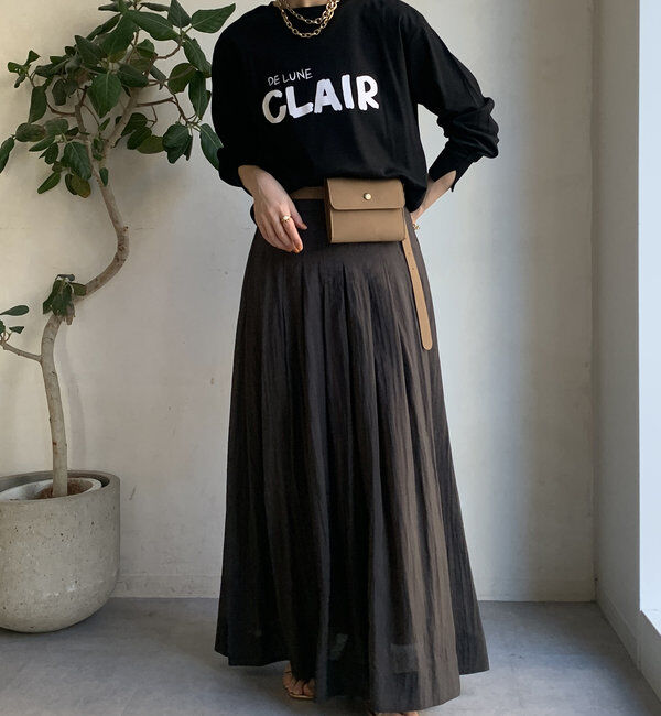  「【WEB限定】CLAIRハンドロゴロンTEE」|Tシャツ・カットソー|