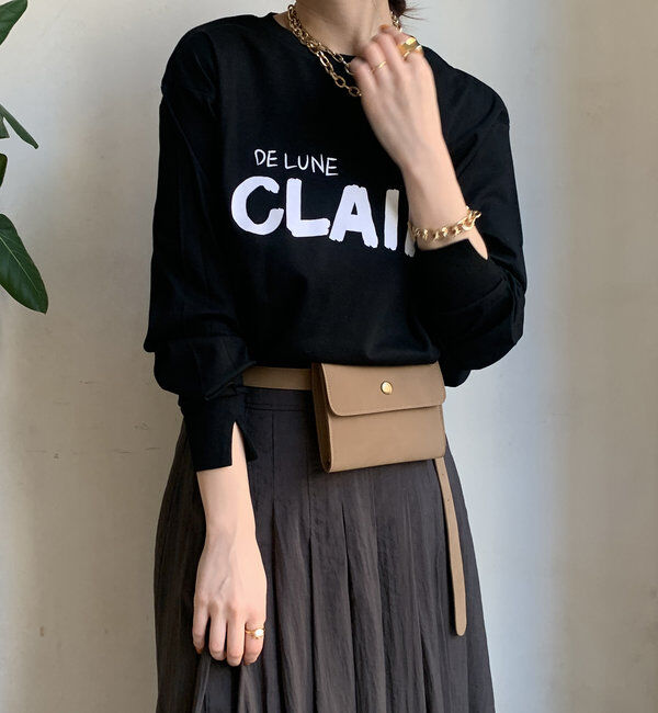  「【WEB限定】CLAIRハンドロゴロンTEE」|Tシャツ・カットソー|