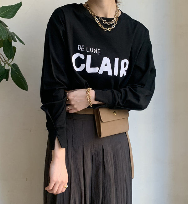  「【WEB限定】CLAIRハンドロゴロンTEE」|Tシャツ・カットソー|